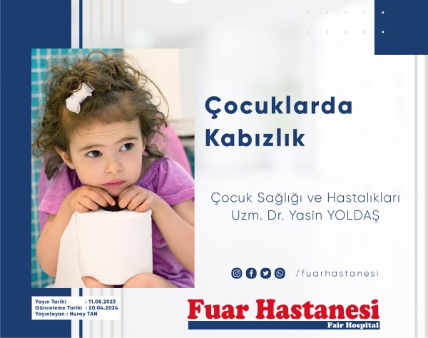 ÇOCUKLARDA KABIZLIK